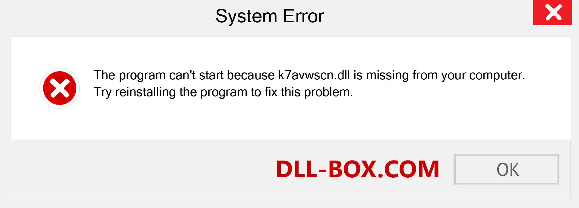  k7avwscn.dll file is missing?. Download for Windows 7, 8, 10 - Fix  k7avwscn dll Missing Error on Windows, photos, images